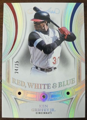 Ken Griffey Jr. Red, White & Blue 2025 Panini Flawless  Triple Gem /25