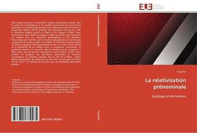La relativisation prénominale Tong Wu