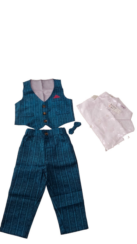 NWT Kimo Cat Blue Baby Boy Party Wear Dress Size 12 months (9–18 months)