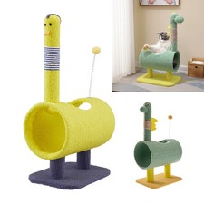Cat Scratching Post Cat Tree with Tunnel Toys Pet Kitten Condo Activity Centre