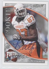 2009 Upper Deck Football Heroes Rookie Silver 32/199 Brandon Pettigrew Auto 0p5