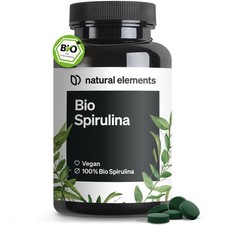 natural elements Bio Spirulina Presslinge – 500 Tabletten – vegan