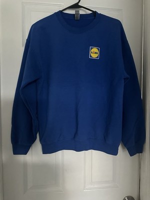 Blue Lidl Sweatshirt Size Medium Pull Over