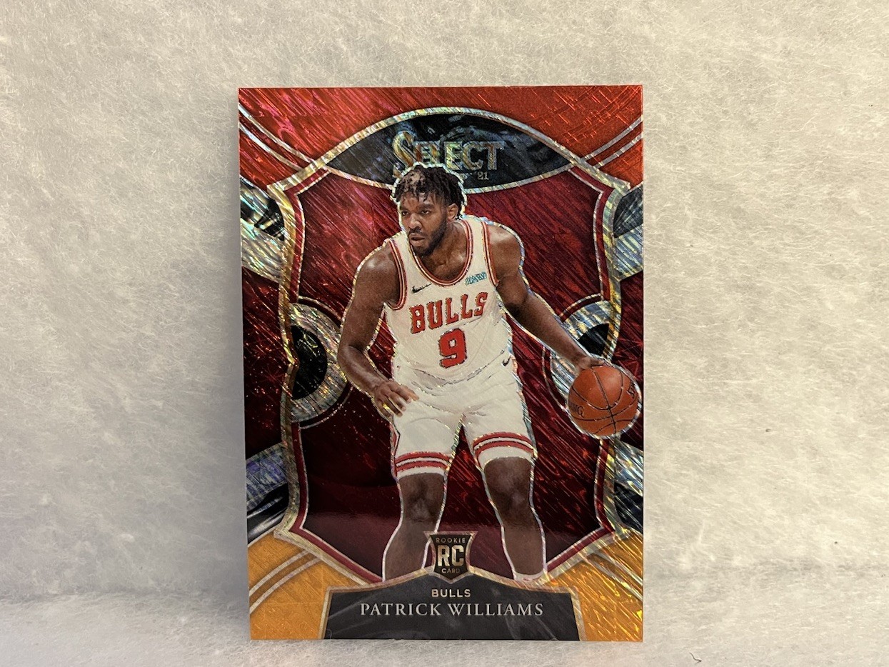 2020-21 Panini Select #64 Patrick Williams Red White Orange Shimmer Prizm RC