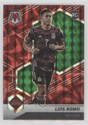 2021 Panini Mosaic FIFA Road to World Cup Reactive Red Prizm Luis Romo #23 2x9