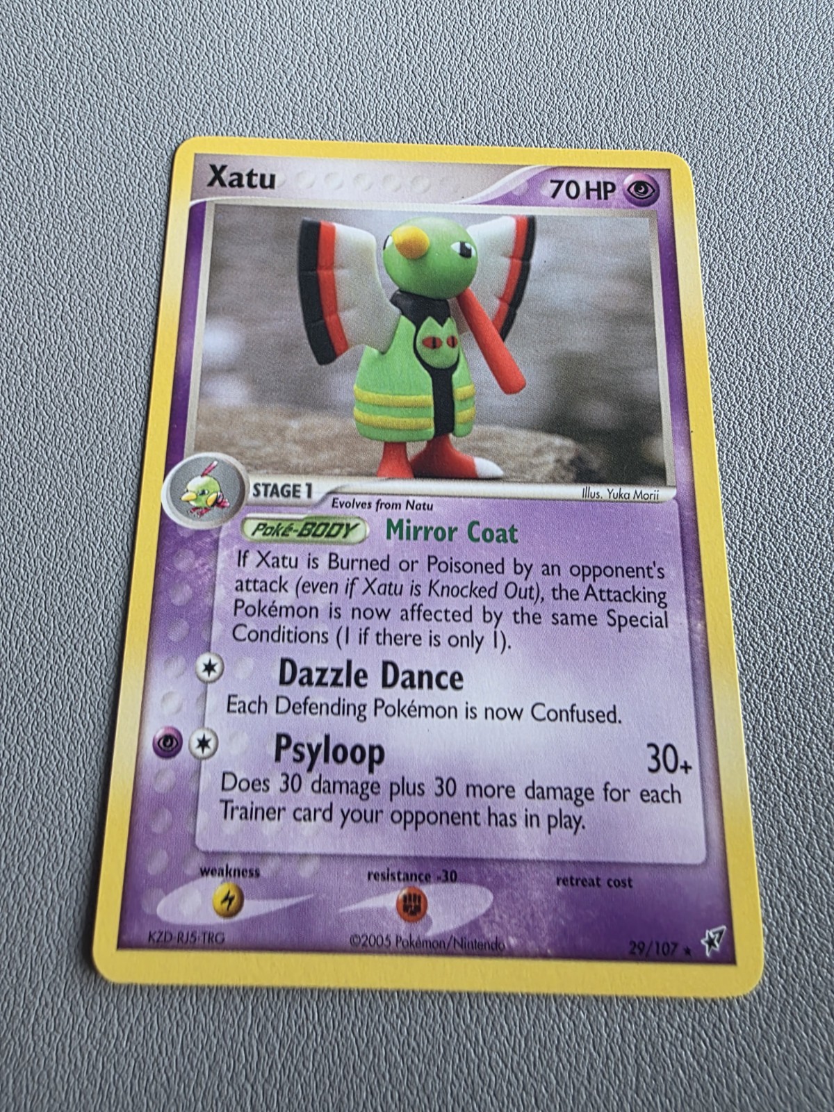 Xatu 29/107 VLP - Yuka Morii Clay Art - EX Deoxys Pokemon Card NM