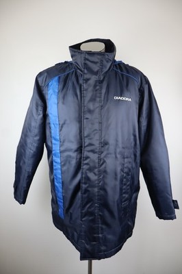 Diadora Jacke Gepolstert Herren Gr. M Herr Casual Vintage Reißverschluss Logo