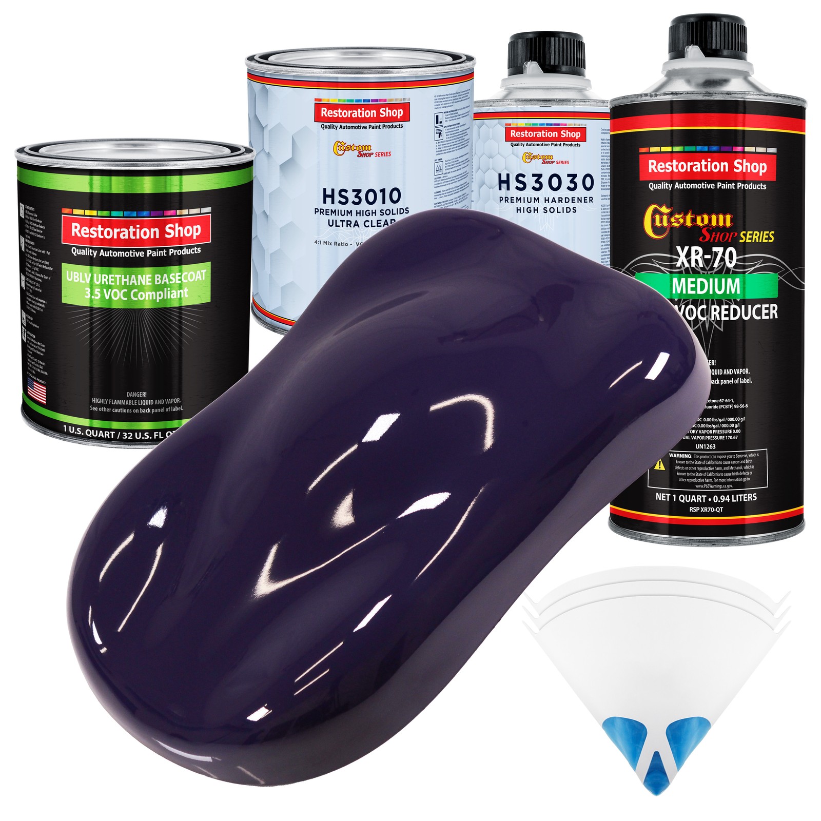 Majestic Purple Premium Low VOC Urethane Basecoat Auto Paint Kit