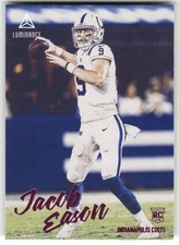 Jacob Eason 2020 Panini Chronicles #208 Luminance Update Rookies Pink
