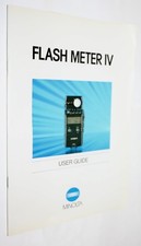 Minolta Original Flash Meter IV Instruction Manual Good Condition Free USA Ship