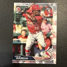 2019 Bowman Adolis Garcia Rookie Card RC #84. rookie card picture