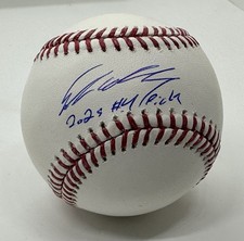 Ethan Holliday Autographed Rawlings ROMLB Baseball Rockies 2025 #4 Pick Fanatics