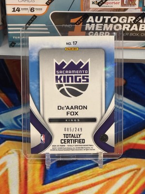 24-25 Panini Totally Certified /249 Deaaron Fox Franchise