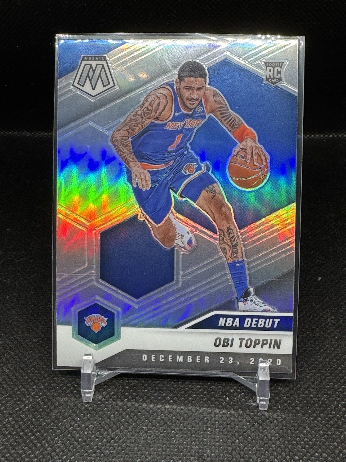 2020-21 Panini Mosaic - NBA Debut Obi Toppin #273 Silver Prizm (RC)