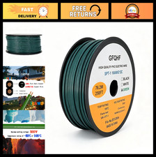 250FT Green Electrical Wire, UL Listed 18/2 SPT-1 Zip Cord for Outdoor Use