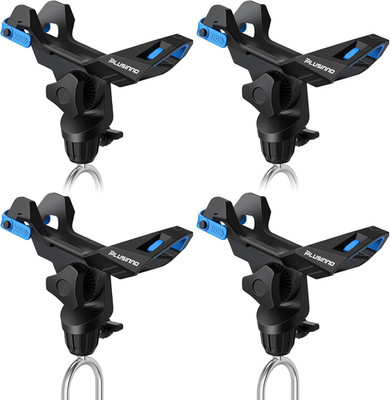 1/2/4 Pack Fishing Rod Holder for Ground, Upgraded Rod Holders for Bank Fishing,