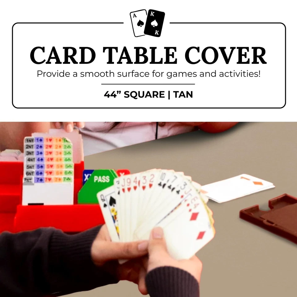 Capa de mesa 44" quadrada bronzeada cartão (ponte) - Imagem 2 de 4