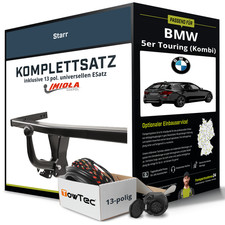 F�r BMW 5er Touring (Kombi) Typ F11 Anh�ngerkupplung starr +eSatz 13pol uni. 14-