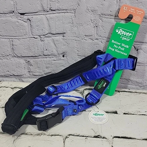 Rover Gear Better Walk No-Pull Dog Harness Size XL Blue 70-105+ Lbs New
