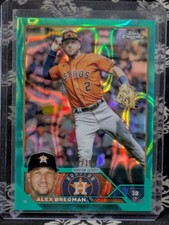 2023 Topps Chrome Baseball Alex Bregman Teal Raywave /199