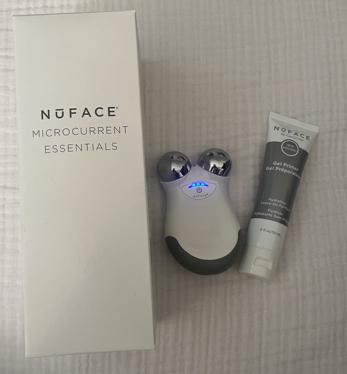 NuFACE Mini Starter Kit - White Microcurrent Facial Device & Gel