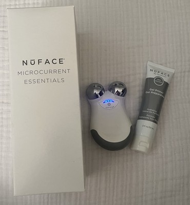 NuFACE Mini Starter Kit - White Microcurrent Facial Device & Gel Primer