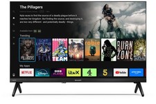 Sharp 1T-C24HE2245KB 24 Inch Smart TV Frameless HDR Freely TiVo USB Recording