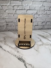 Cell Phone Natural Wooden Stand Custom Handmade Laser Engraving Gift