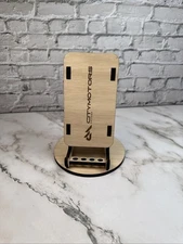 Cell Phone Natural Wooden Stand Custom Handmade Laser Engraving Gift