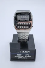 Citizen Calculator Watch 49-9714 1979 model NOS excellent condition. 
