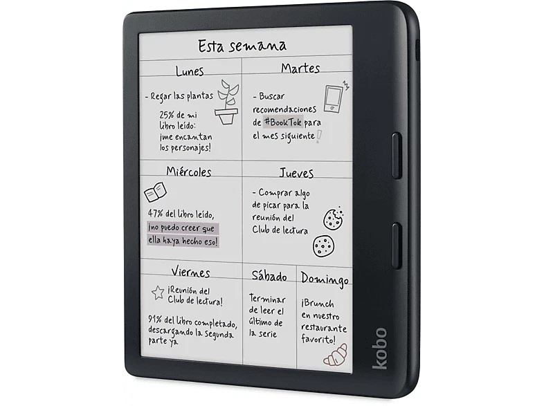eBook - Kobo Libra Colour, 7" E Ink Kaleido 3, 32GB,FastGLR, IPX8,Pantalla color - Imagen 2 de 4