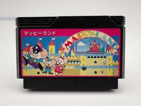 MAPPY LAND Japan Famicom with Box & Manual US Seller FC0516
