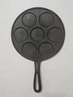 Vintage Unbranded Cast Iron Pancake Plett Pan