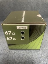 67XL Black Ink Cartridge 2-Pack Compatible with HP DeskJet ENVY Printers