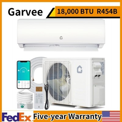 18000BTU Mini Split Air Conditioner AC with Heat PumpWall-Mounted 23 SEER2 R45