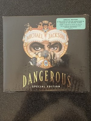 MICHAEL JACKSON sealed DANGEROUS Special Edition Remaster 2001 CD BOOKLET PHOTOS