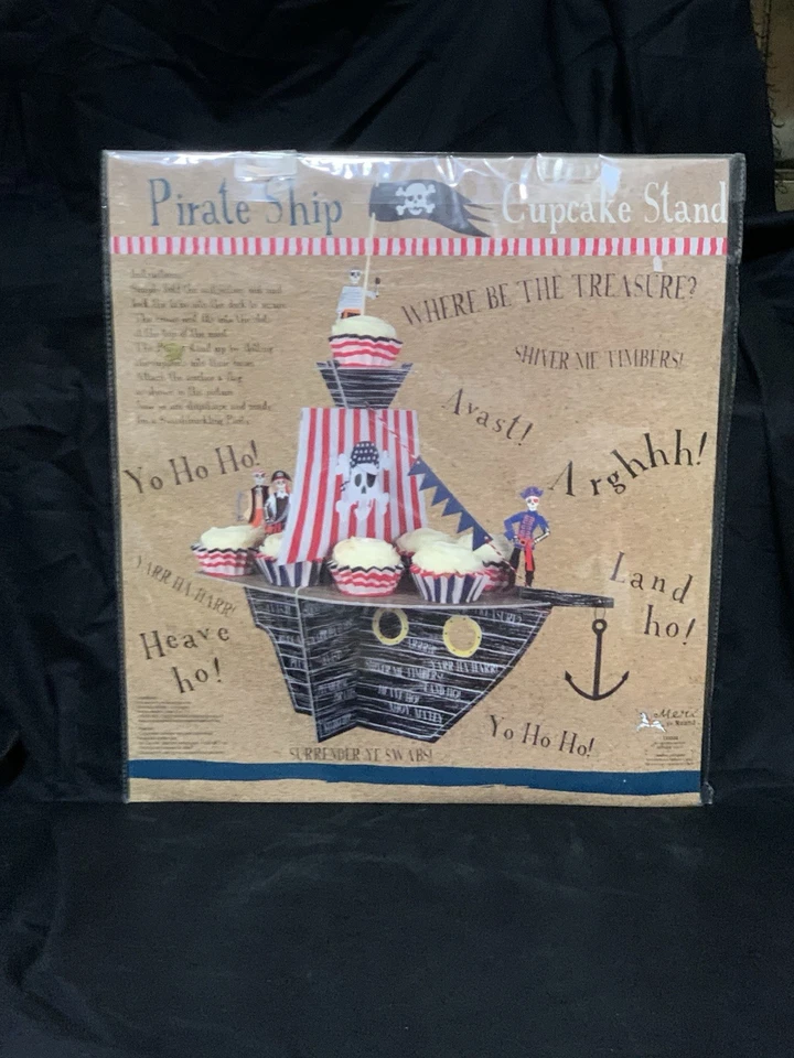 Meri Go Round PIRATE SHIP Cupcake Stand CENTERPIECE Birthday Party SEALED Rare! - Image 2 of 3