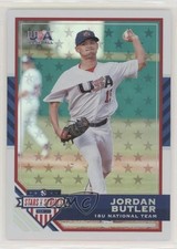 2017 USA Baseball Stars & Stripes Longevity Platinum 7/10 Jordan Butler #37 y0i