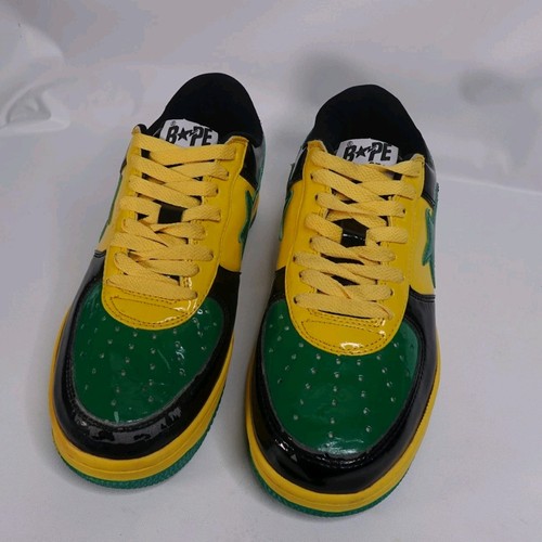 Vintage OG Y2K Bapesta FS-001 Jamaican Sz 8 Nigo Pharrell - Picture 6 of 23
