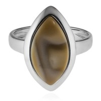 Cavill Ring Sterlingsilber 3,45Ct Feuerstein Marquise Damen Echtschmuck