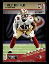 2018 Panini Playoff #295 Fred Warner Kickoff Rookie Card San Francisco 49ers. rookie card picture