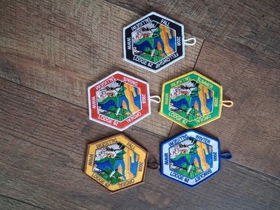 Lot of 5 Boy Scout OA 62 Talligewi Lodge 2008 Fall Fellowship Patch