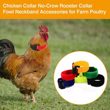 Upgrade Anti Crow Rooster Collar, Chicken Neckband Noise Free, No Crow Rooster C