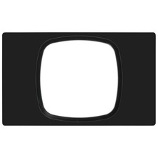 Hubert® Square Pan Cut-Out Black Stainless Steel Tile - 21"L x 12 3/4"W