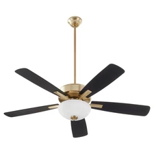 Quorum International 4525-2 Ovation 52" 5 Blade Indoor Ceiling - Brass