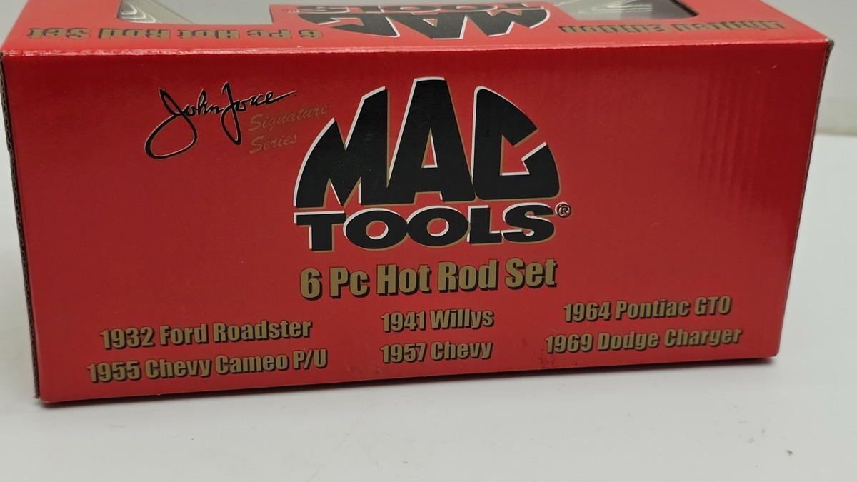 mac tools マックツール　ダイキャスト　von hot rod Mac Tools Racing Champions 6 Pc Hot Rod Set John Force Signature