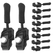 Zipper Repair Kit 10 Pcs Set Instant Zipper Fix Replacement For Jacket Backpack