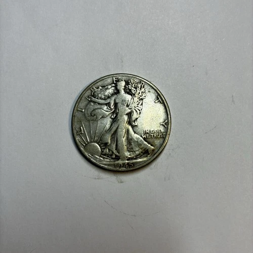 Liberty Walking Half Dollar 1945 50C 90% Silver Business Strike US Coin