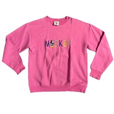 MICKEY and CO. Mouse Disney Character Sweatshirt Spellout Made USA Vintage 90's
