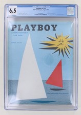 Playboy V1 #9 CGC 6.5 August 1954 Arline Hunter, Ray Bradbury Pinup Magazine
